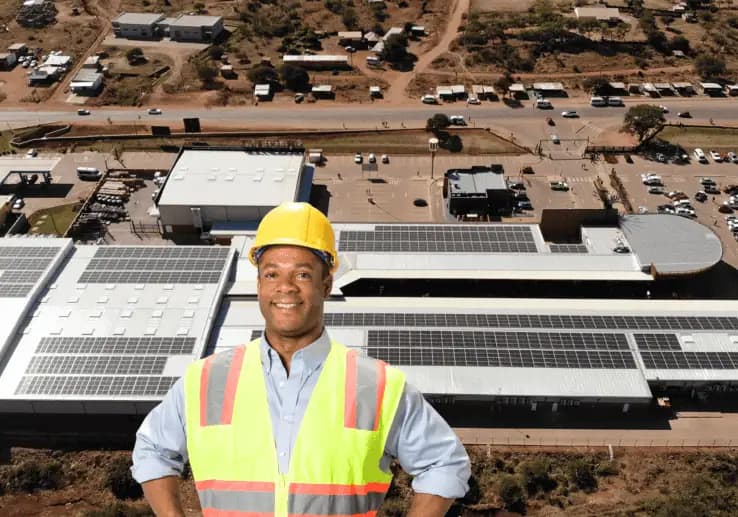 Mpephu Plaza solar installation