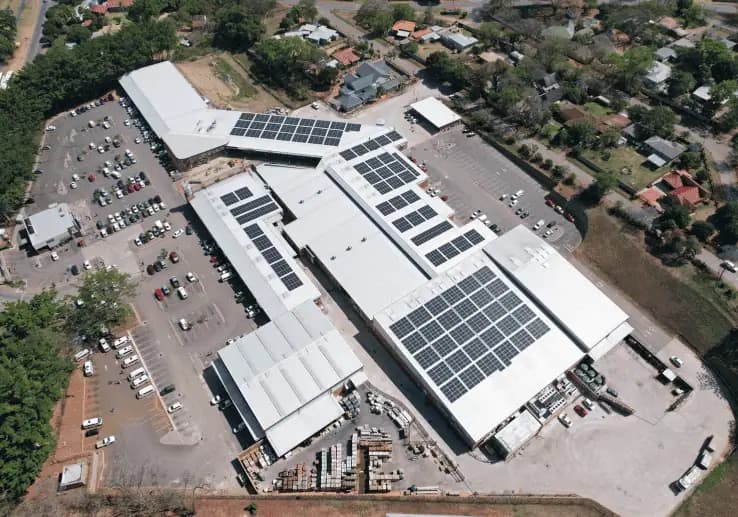 Malamulele Crossing rooftop solar installation